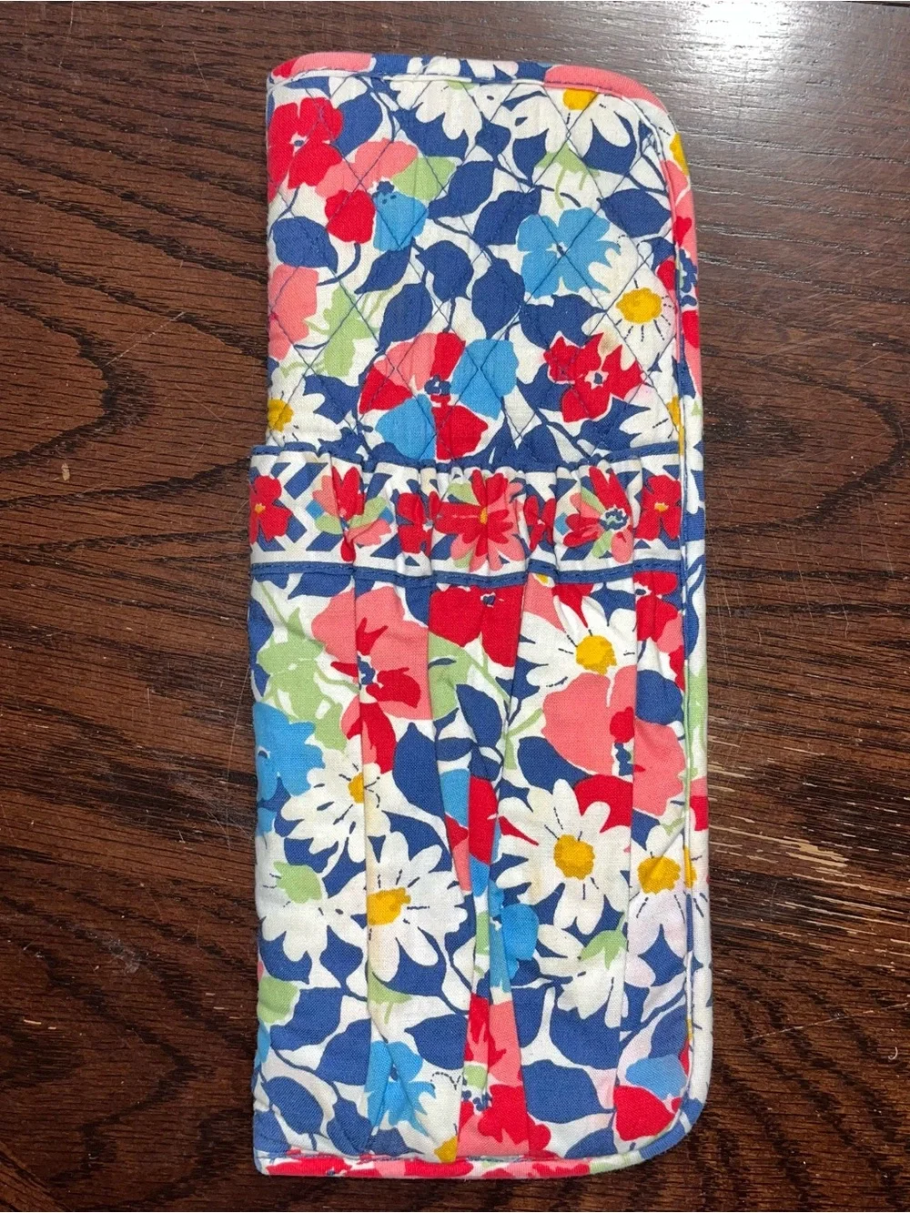 Vera Bradley Floral cosmetic iron case